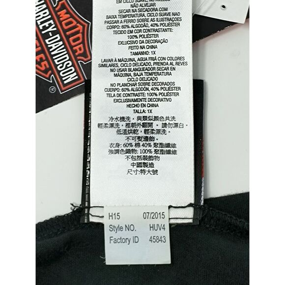 Harley-Davidson Women's Black and Pink Top - Picture 8 of 10